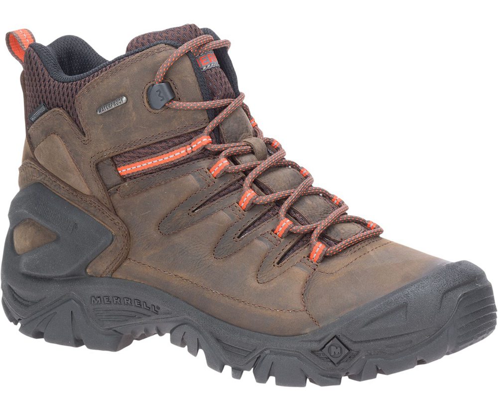 Merrell Vandrestøvler Herre - Strongbound Peak Mid Waterproof - Brune - RUA879650